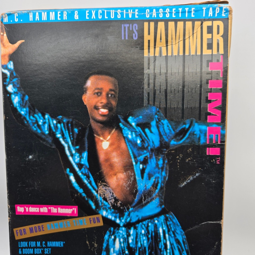 Vintage 1991 Mattel MC Hammer Doll NIB With Real Exclusive Cassette Tape Mattel